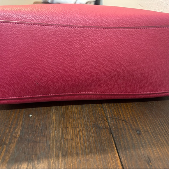 Coach Raspberry Leather Tote - Picture 5 of 5